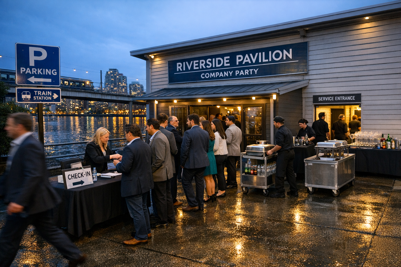 Catering en vergunningen personeelsfeest