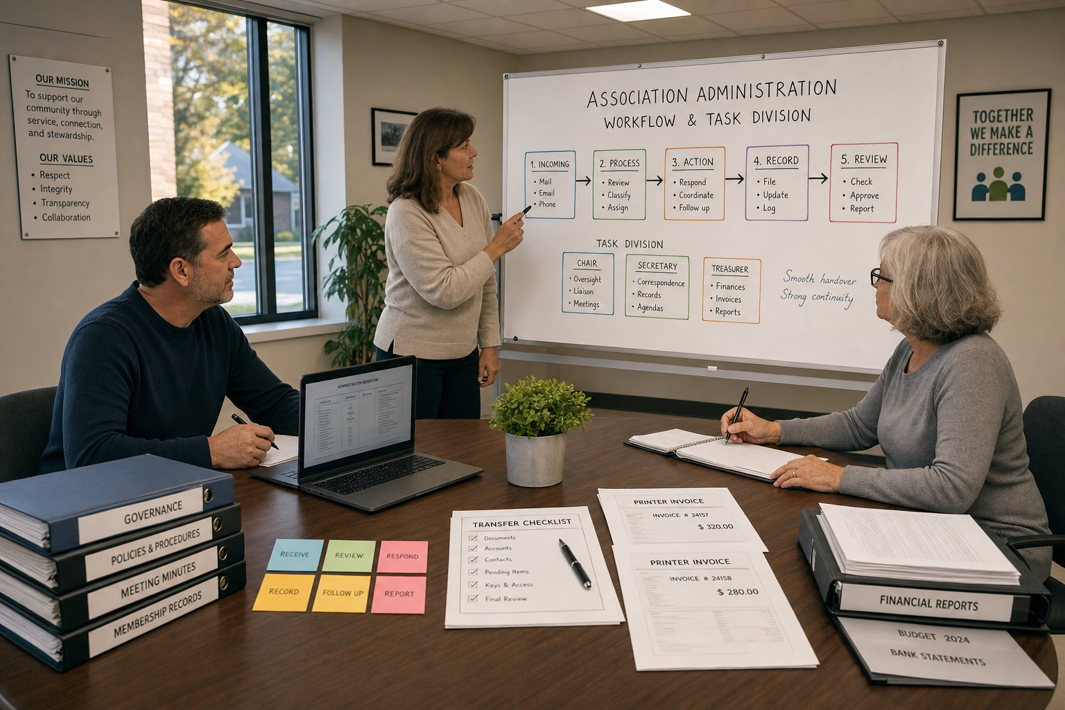 Workflow administratie vereniging