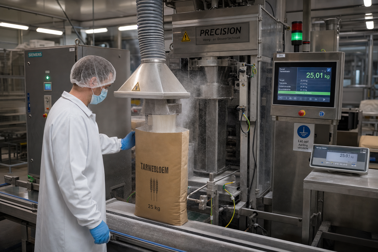Zakkenvulmachine voor verschillende producttypes